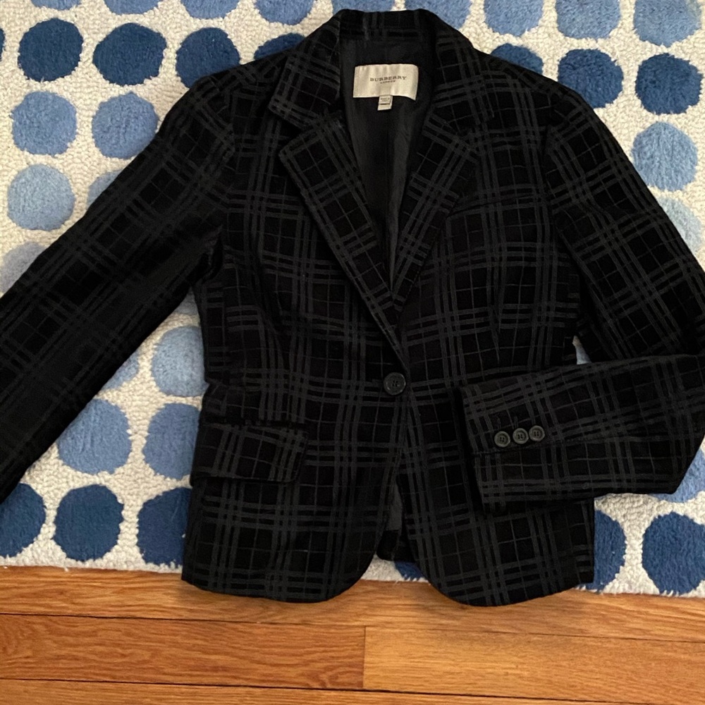 Burberry velvet blazer